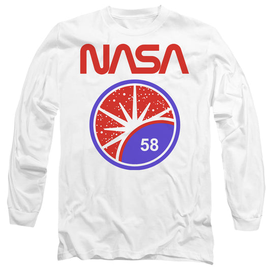 Nasa Stars Mens Long Sleeve Shirt White