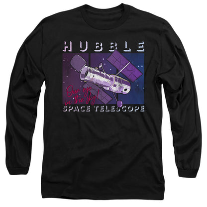 Nasa Eye In The Sky Mens Long Sleeve Shirt Black