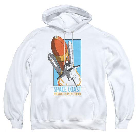 Nasa Space Coast Mens Hoodie White
