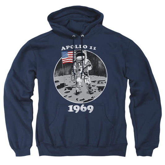 Nasa Not Fake Mens Hoodie Navy