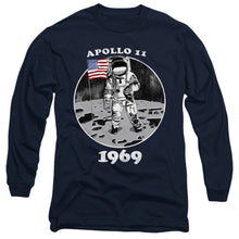 Load image into Gallery viewer, Nasa Not Fake Mens Long Sleeve Shirt Navy
