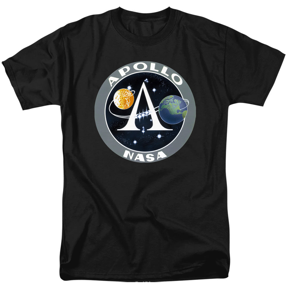 Nasa Apollo Mission Patch Mens T Shirt Black