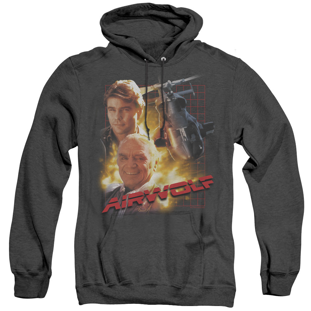 Airwolf Airwolf Heather Mens Hoodie Black