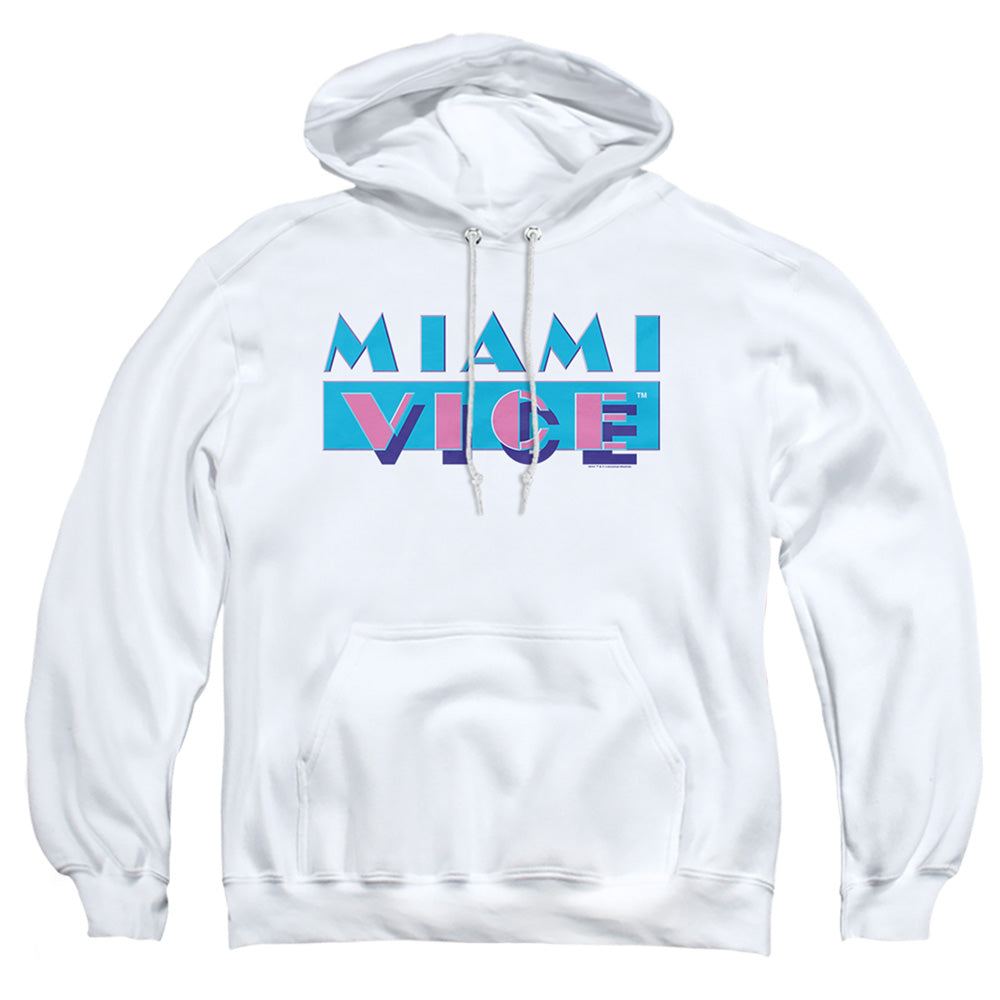 Miami Vice Logo Mens Hoodie White