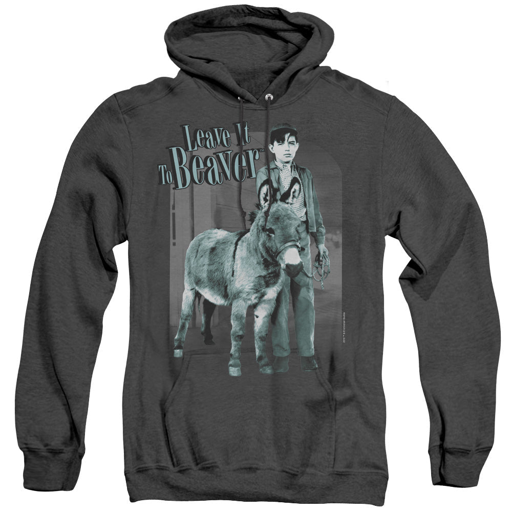 Leave It To Beaver Up To Something Heather Mens Hoodie Black