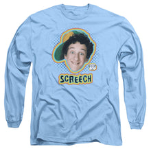 Load image into Gallery viewer, Saved By The Bell Screech Mens Long Sleeve Shirt Carolina Blue Officially Licensed
