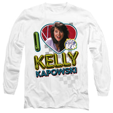 Load image into Gallery viewer, Saved By The Bell I Love Kelly Mens Long Sleeve Shirt White Officially Licensed
