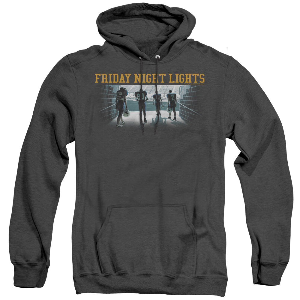 Friday Night Lights Game Time Heather Mens Hoodie Black