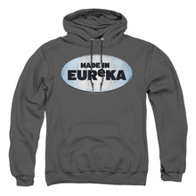 Load image into Gallery viewer, Eureka Made In Eureka Mens Hoodie Charcoal
