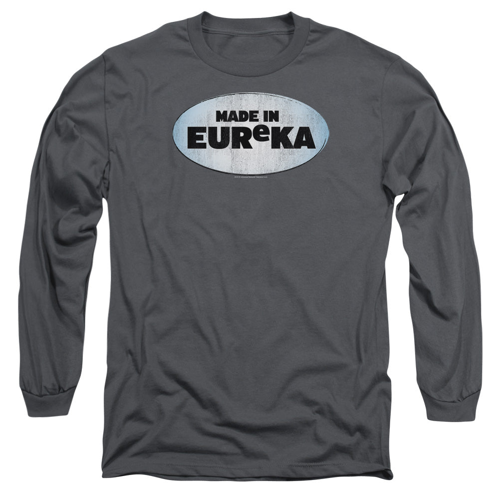 Eureka Made In Eureka Mens Long Sleeve Shirt Charcoal Charcoal