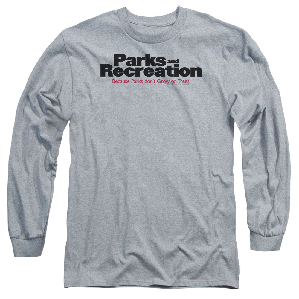 Parks And Rec Logo Mens Long Sleeve Shirt Athletic Heather