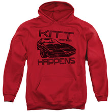 Load image into Gallery viewer, Knight Rider Kitt Happens Mens Hoodie Red

