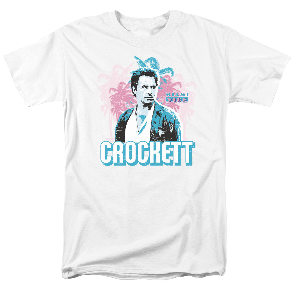 Miami Vice Crockett Mens T Shirt White