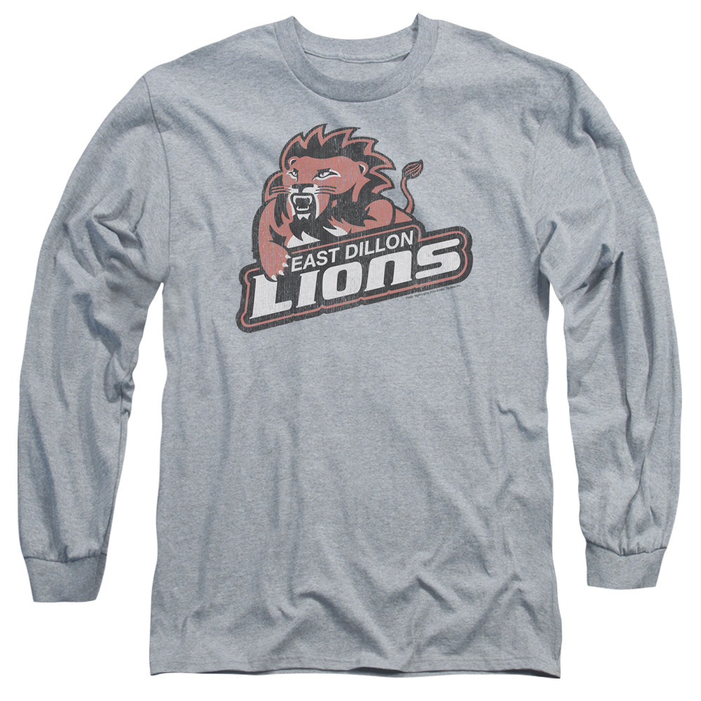 Friday Night Lights East Dillion Lions Mens Long Sleeve Shirt Athletic Heather Officially Licensed