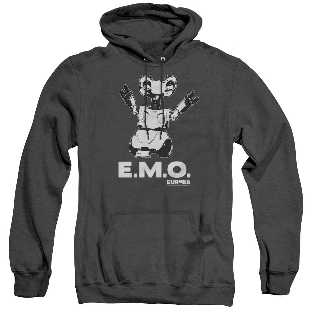 Eureka Emo Heather Mens Hoodie Black
