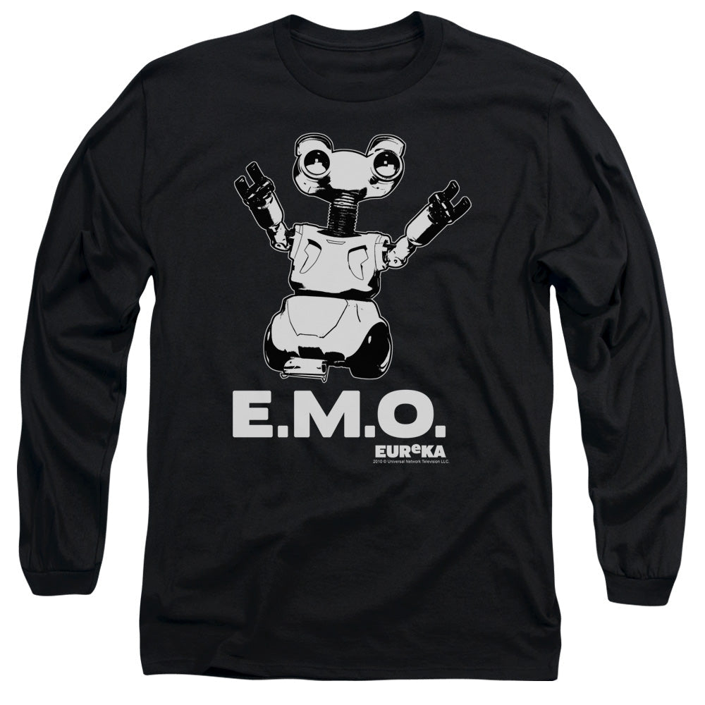 Eureka Emo Mens Long Sleeve Shirt Black Black
