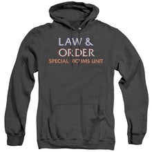 Load image into Gallery viewer, Law And Order Svu Logo Heather Mens Hoodie Black
