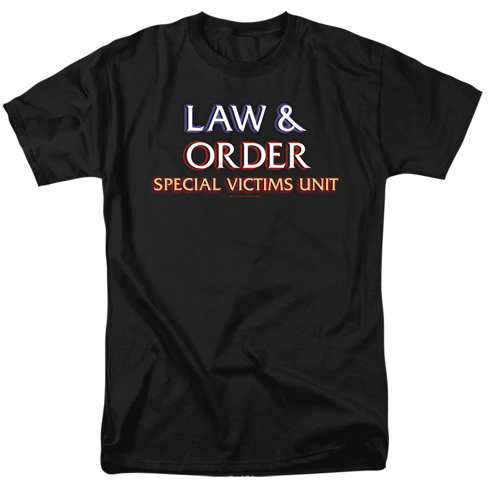 Law And Order Svu Logo Mens T Shirt Black