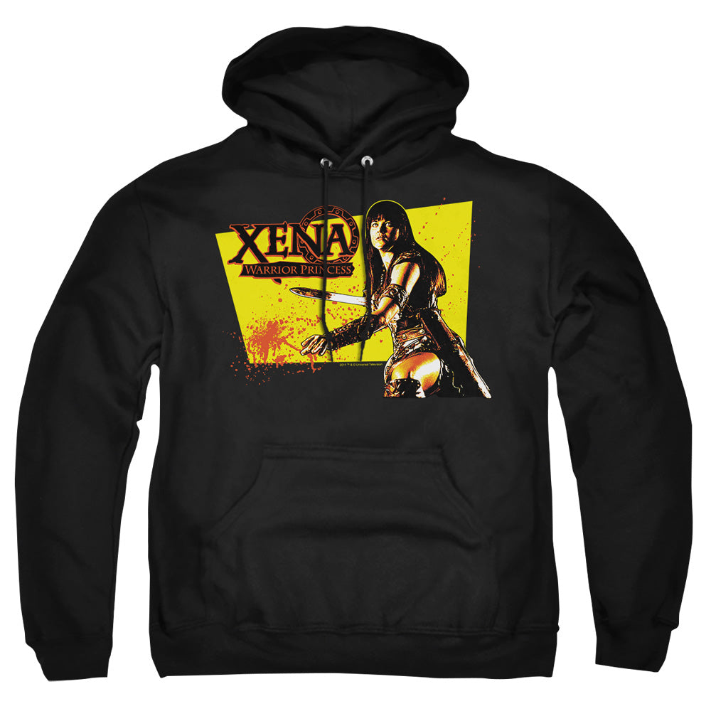 Xena Cut Up Mens Hoodie Black