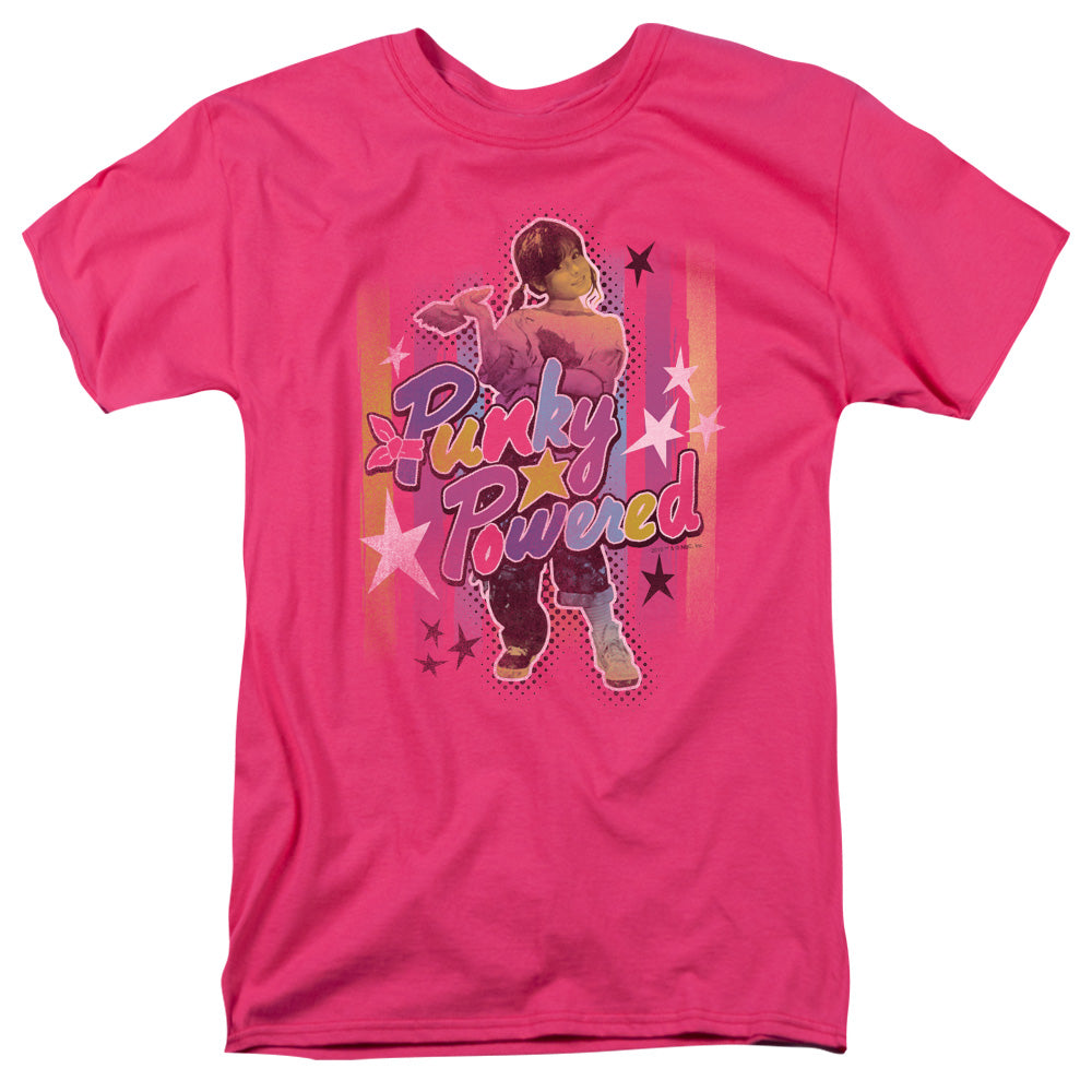 Punky Brewster Punky Powered Mens T Shirt Hot Pink