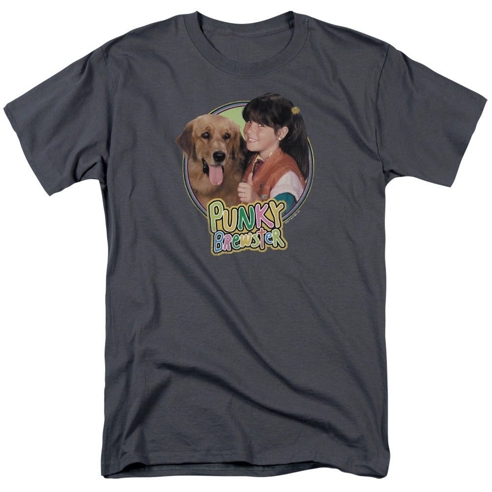 Punky Brewster Punky & Brandon Mens T Shirt Charcoal