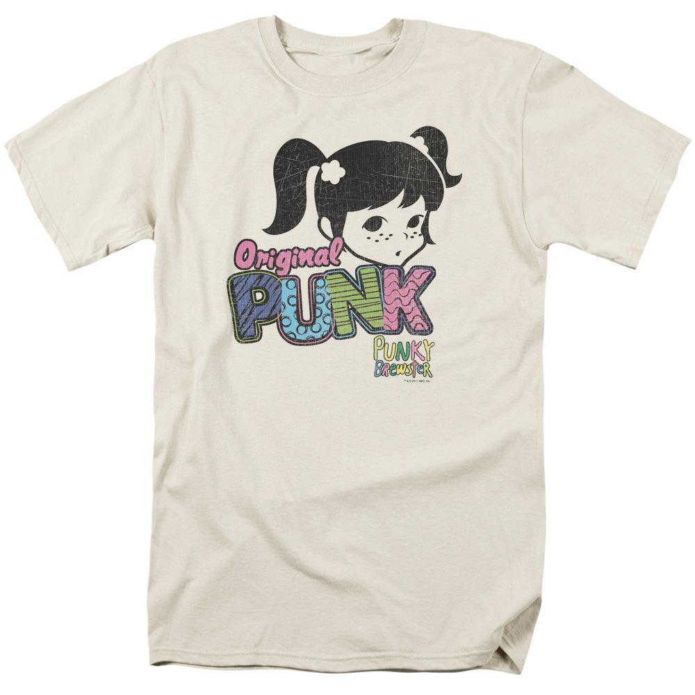 Punky Brewster Punk Gear Mens T Shirt Cream