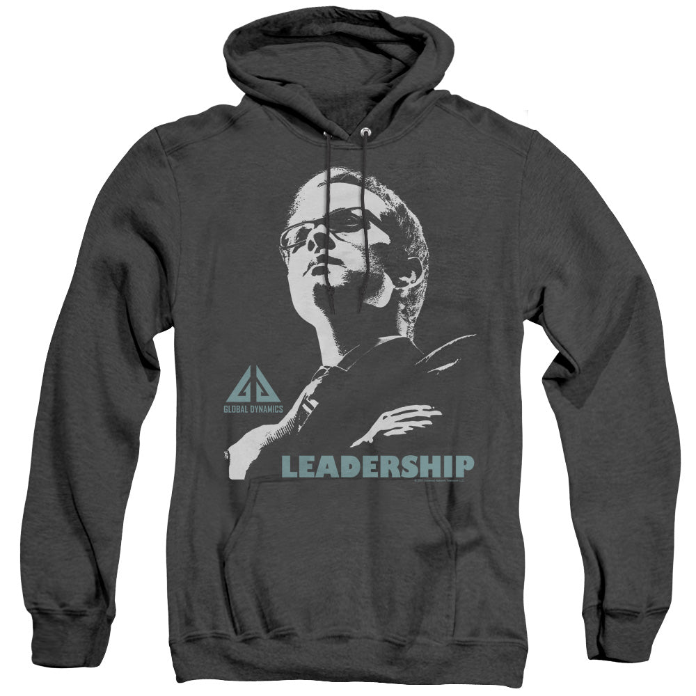 Eureka Leadership Poster Heather Mens Hoodie Black