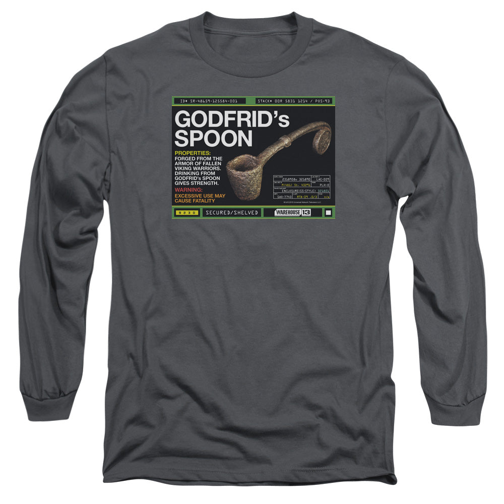 Warehouse 13 Godfrid Spoon Mens Long Sleeve Shirt Charcoal
