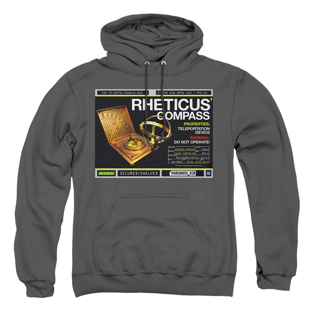 Warehouse 13 Rheticus Compass Mens Hoodie Charcoal