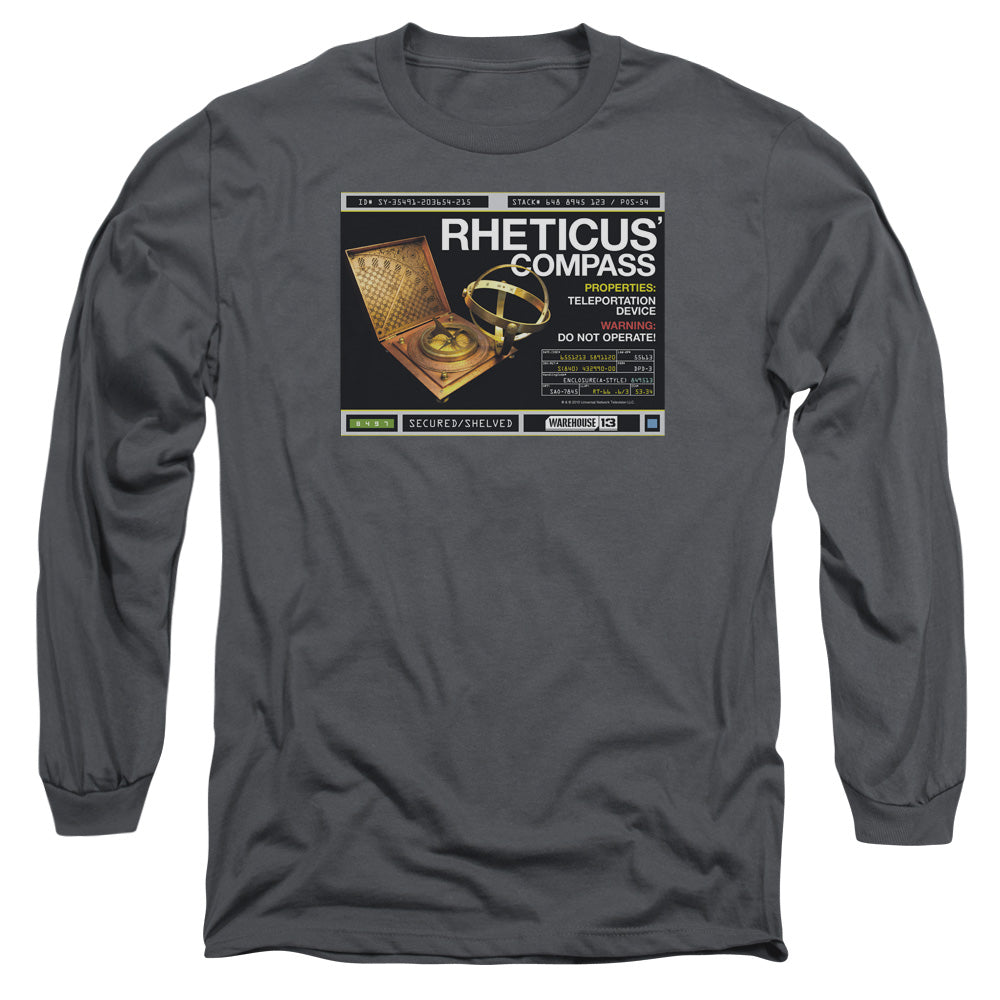 Warehouse 13 Rheticus Compass Mens Long Sleeve Shirt Charcoal