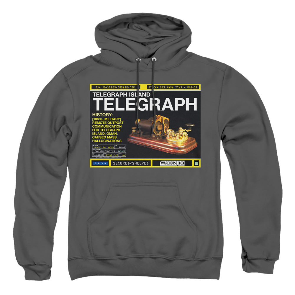 Warehouse 13 Telegraph Island Mens Hoodie Charcoal
