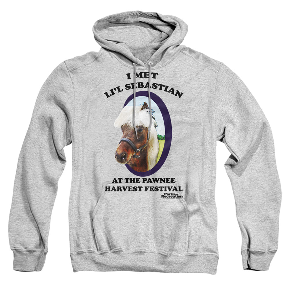 Parks And Rec Lil Sebastian Mens Hoodie Athletic Heather