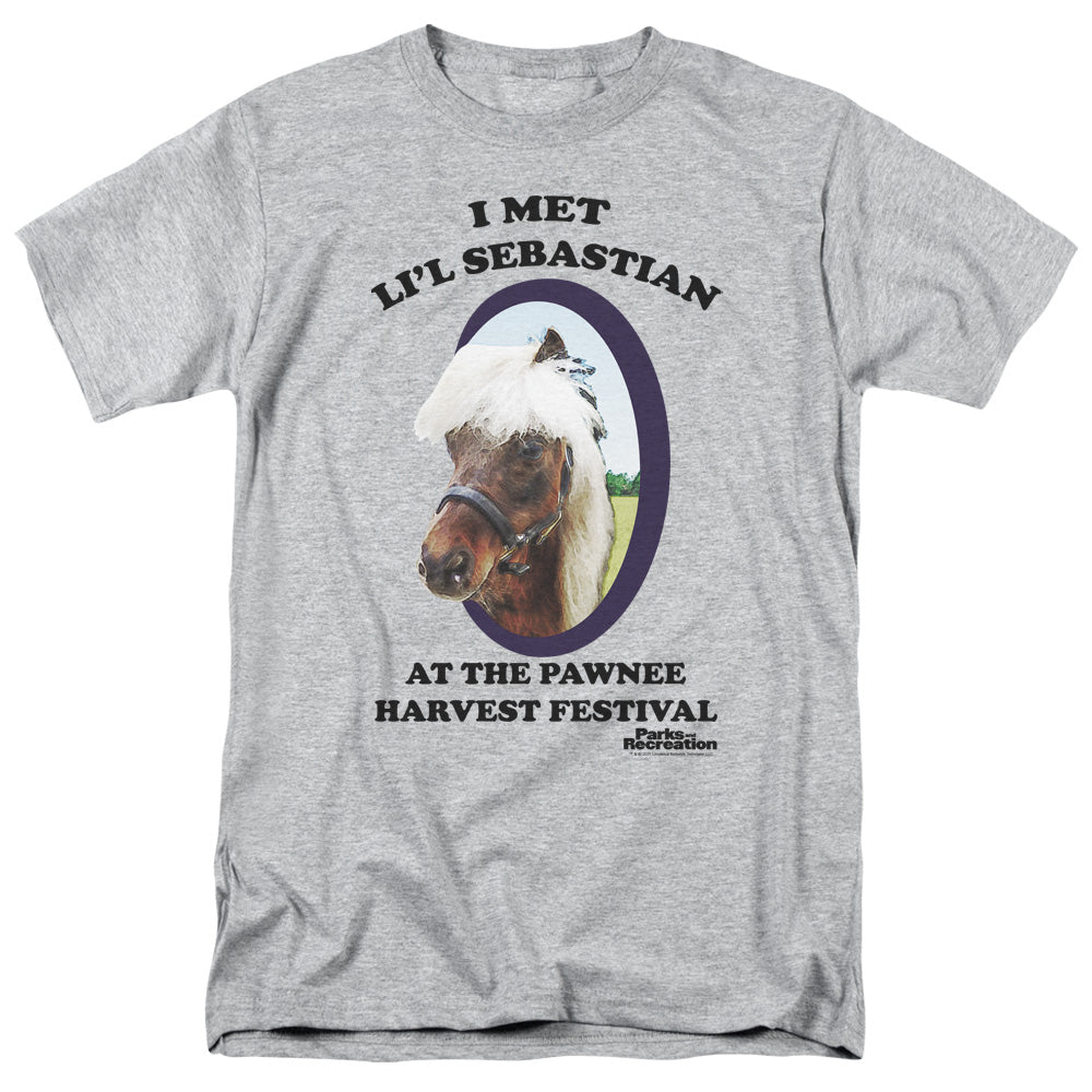 Parks And Rec Lil Sebastian Mens T Shirt Athletic Heather