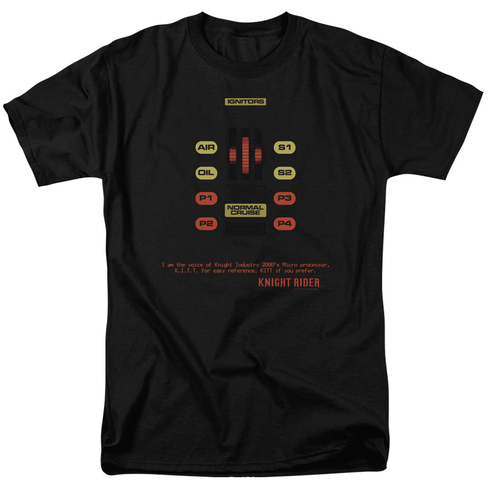 Knight Rider Kitt Consol Mens T Shirt Black