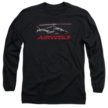 Load image into Gallery viewer, Airwolf Grid Mens Long Sleeve Shirt Black Black
