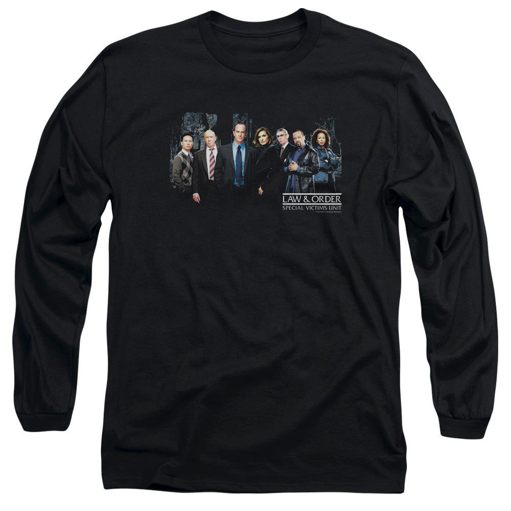 Law And Order Svu Cast Mens Long Sleeve Shirt Black Officially Licensed