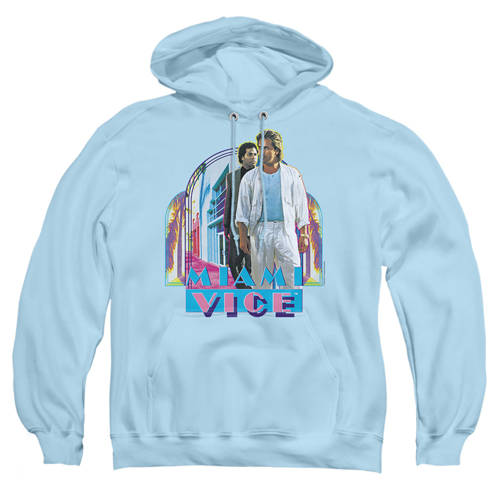 Miami Vice Miami Heat Mens Hoodie Light Blue