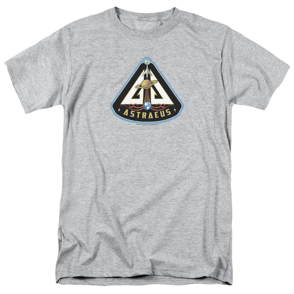 Eureka Astraeus Mission Patch Mens T Shirt Silver