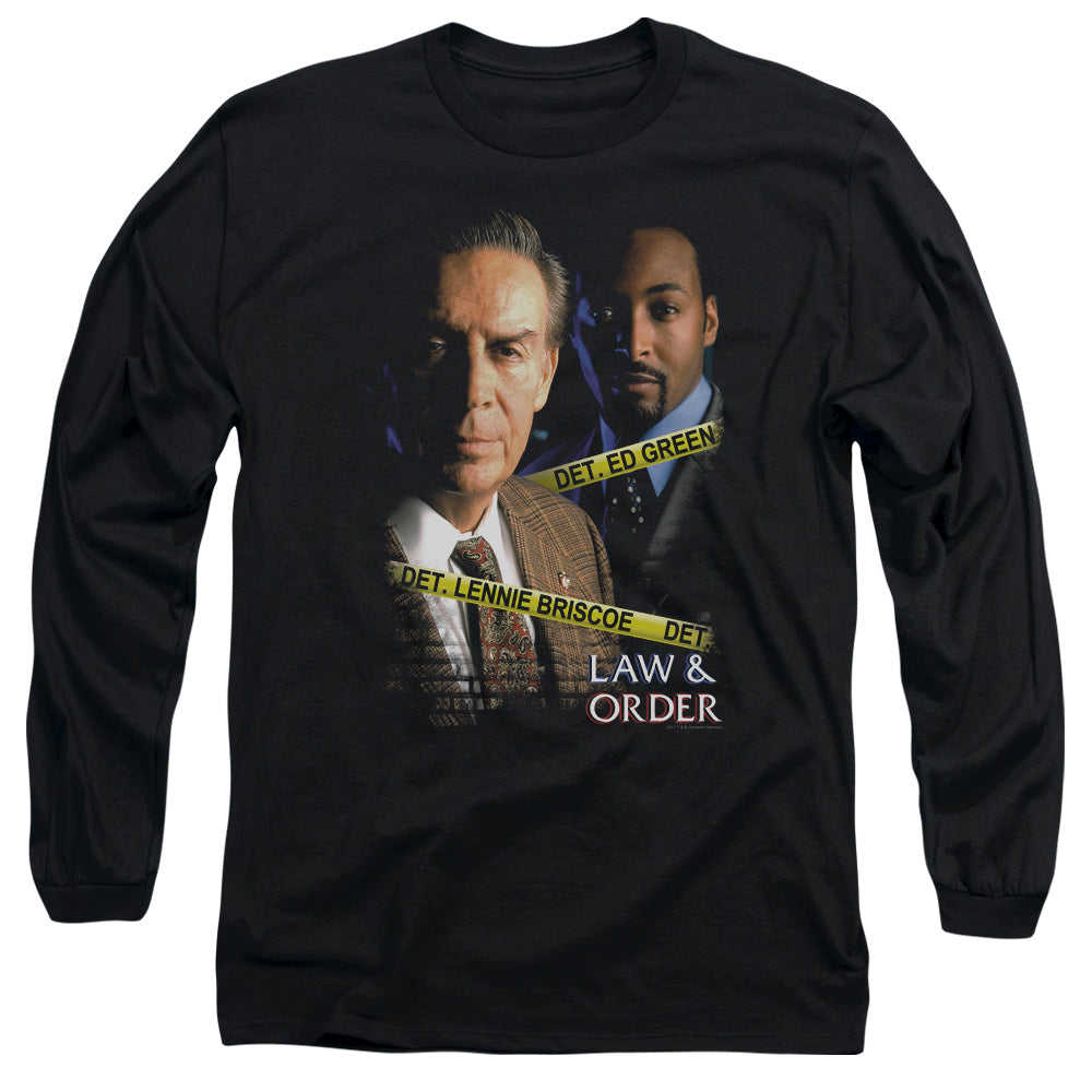 Law And Order Briscoe&Green Mens Long Sleeve Shirt Black Officially Licensed