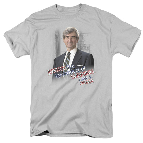 Law And Order Jack Mccoy Mens T Shirt Silver