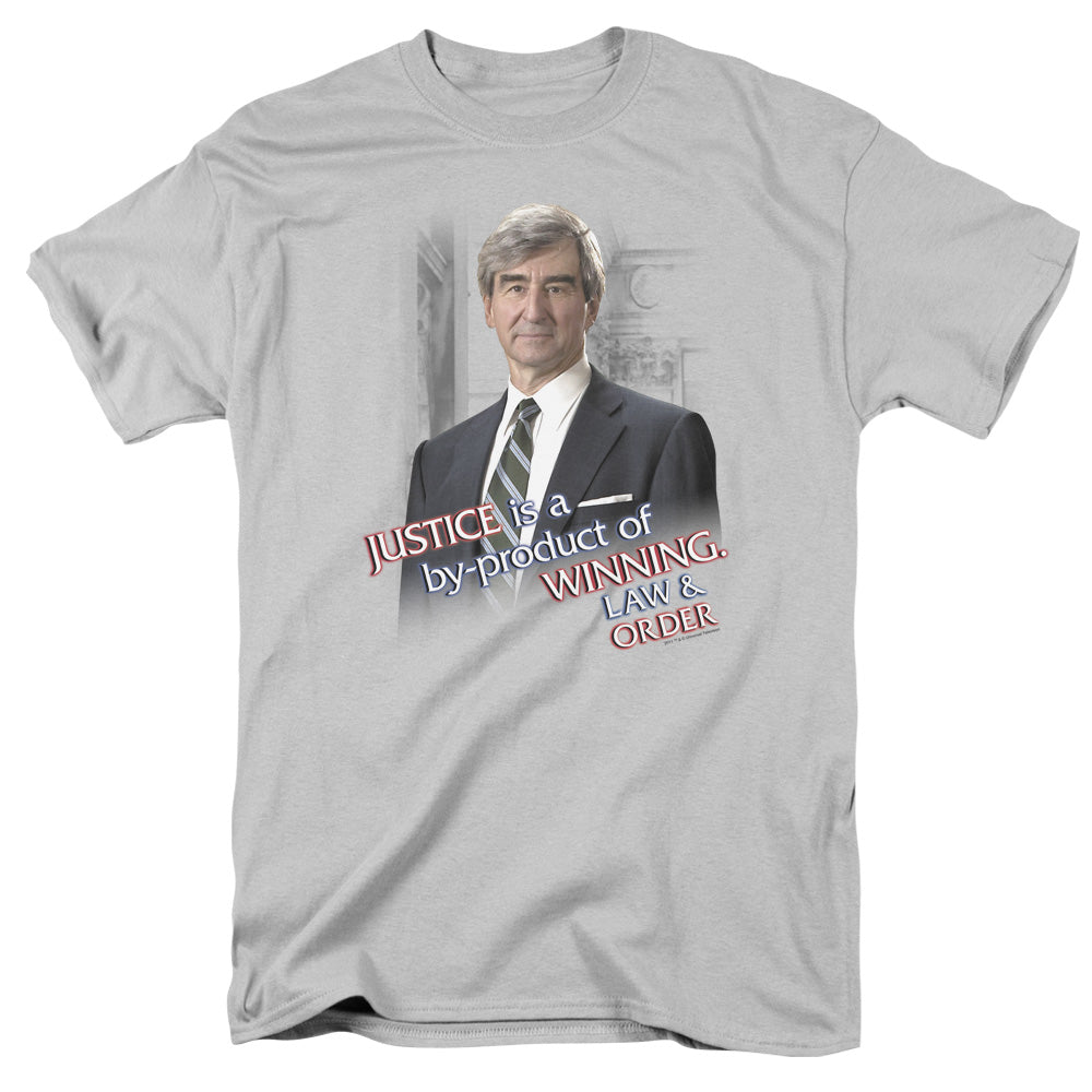 Law And Order Jack Mccoy Mens T Shirt Silver