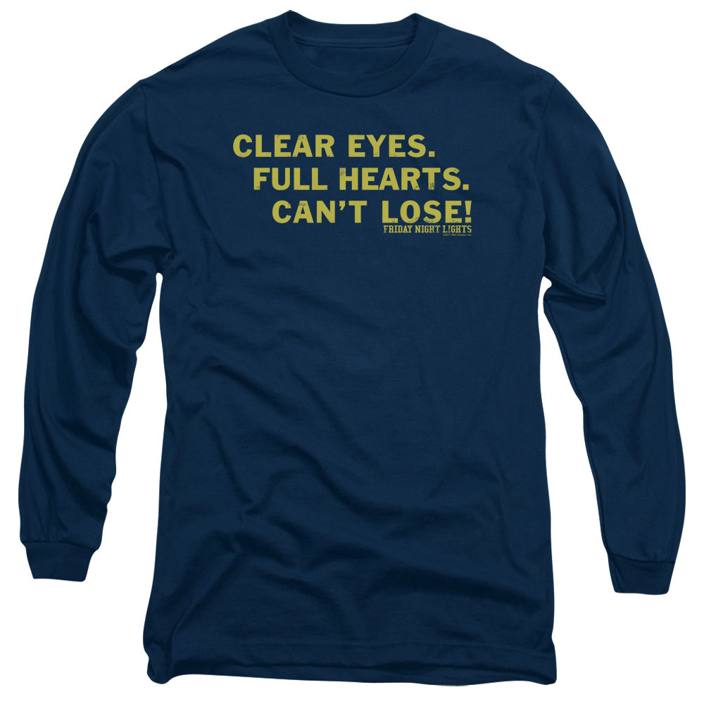 Friday Night Lights Clear Eyes Mens Long Sleeve Shirt Navy Navy