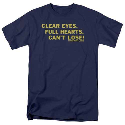 Friday Night Lights Clear Eyes Mens T Shirt Navy