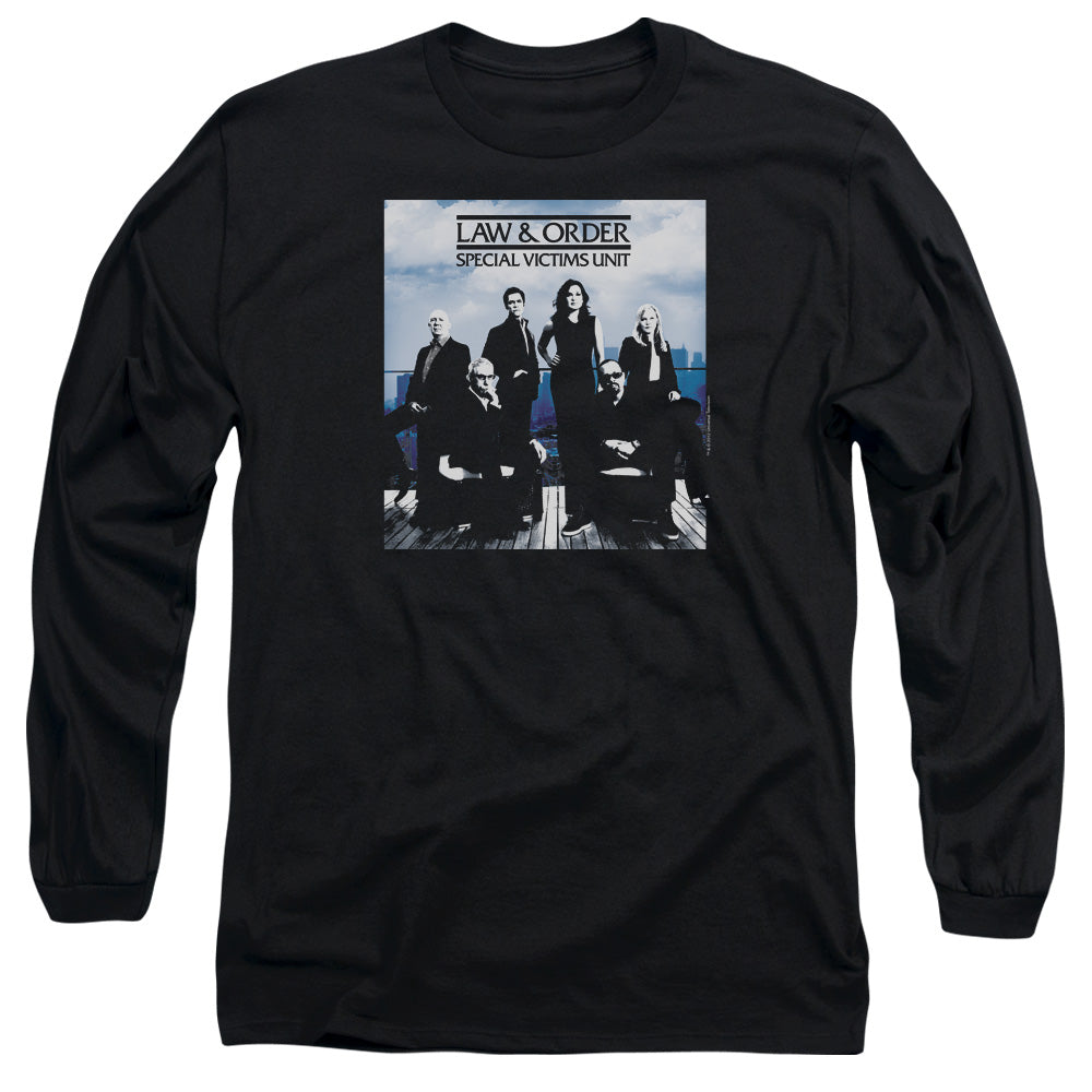 Law And Order Svu Crew 13 Mens Long Sleeve Shirt Black Officially Licensed