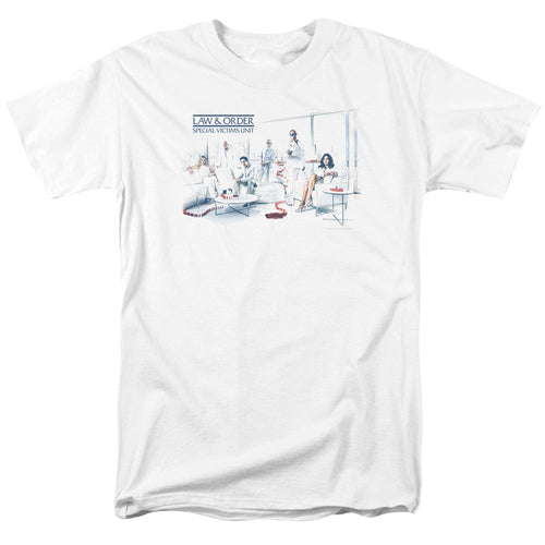 Law And Order Svu Dominos Mens T Shirt White