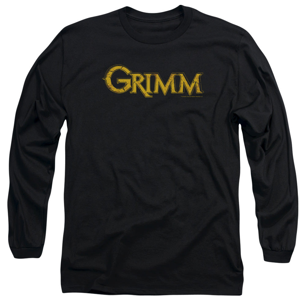 Grimm Gold Logo Mens Long Sleeve Shirt Black Officially Licensed