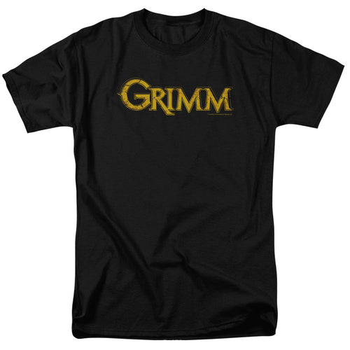 Grimm Gold Logo Mens T Shirt Black