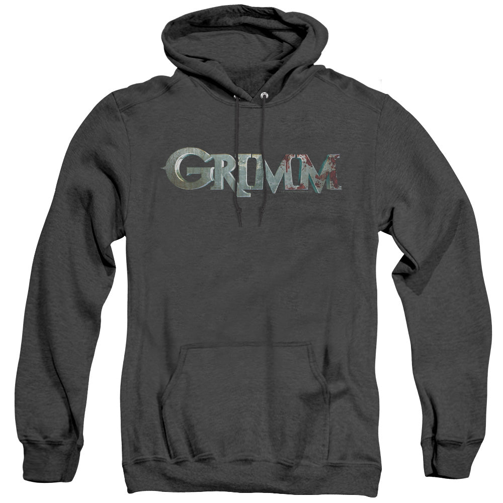 Grimm Bloody Logo Heather Mens Hoodie Black