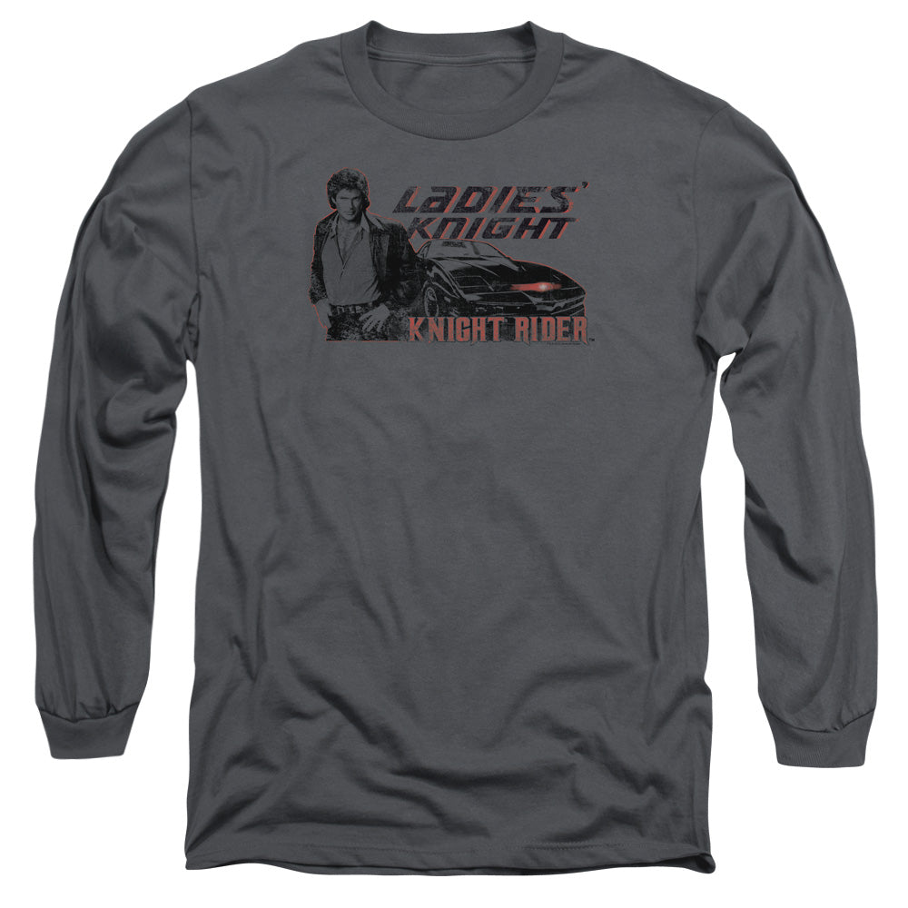 Knight Rider Ladies Knight Mens Long Sleeve Shirt Charcoal Officially Licensed