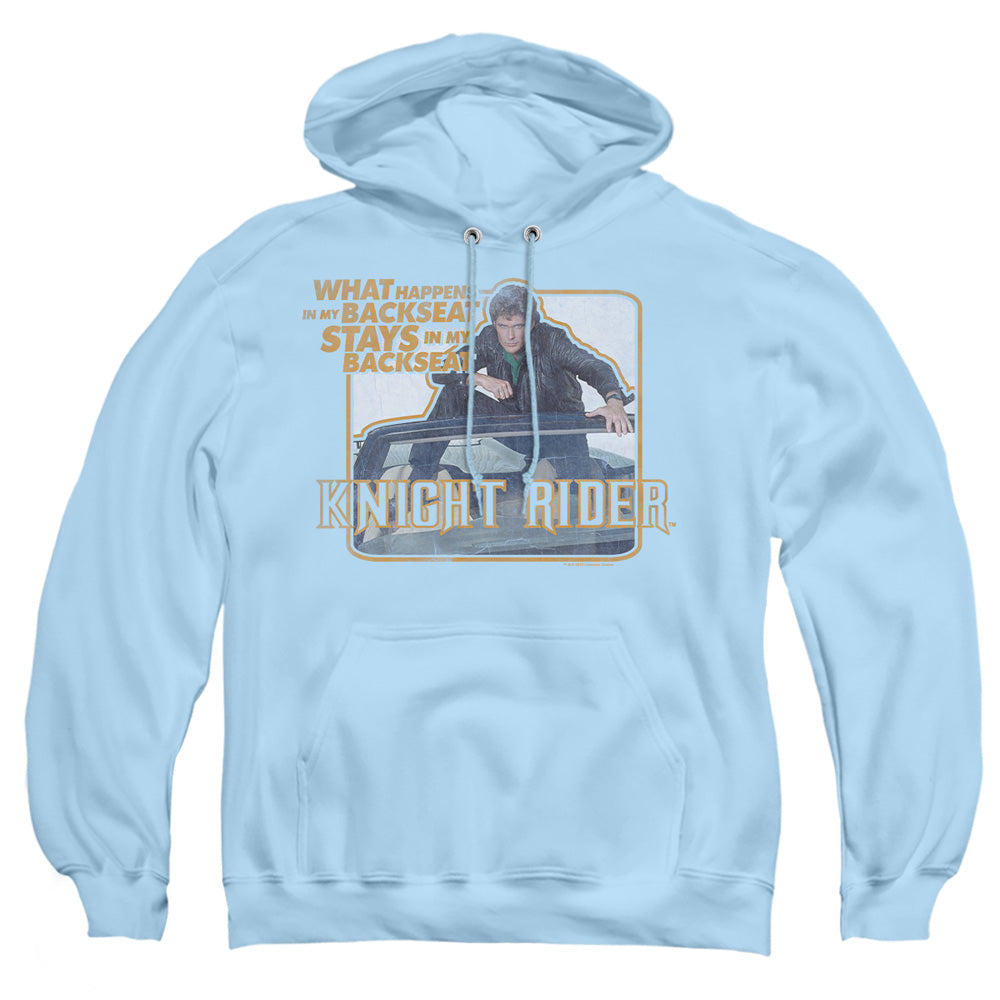 Knight Rider Back Seat Mens Hoodie Light Blue